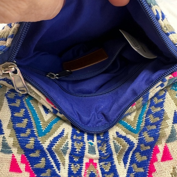 Paper Source Boho Pom Pom Clutch – Embroidered Tribal Print - Picture 8 of 9